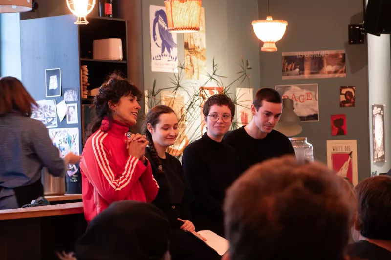 Sara Llorca et les élèves du Conservatoire