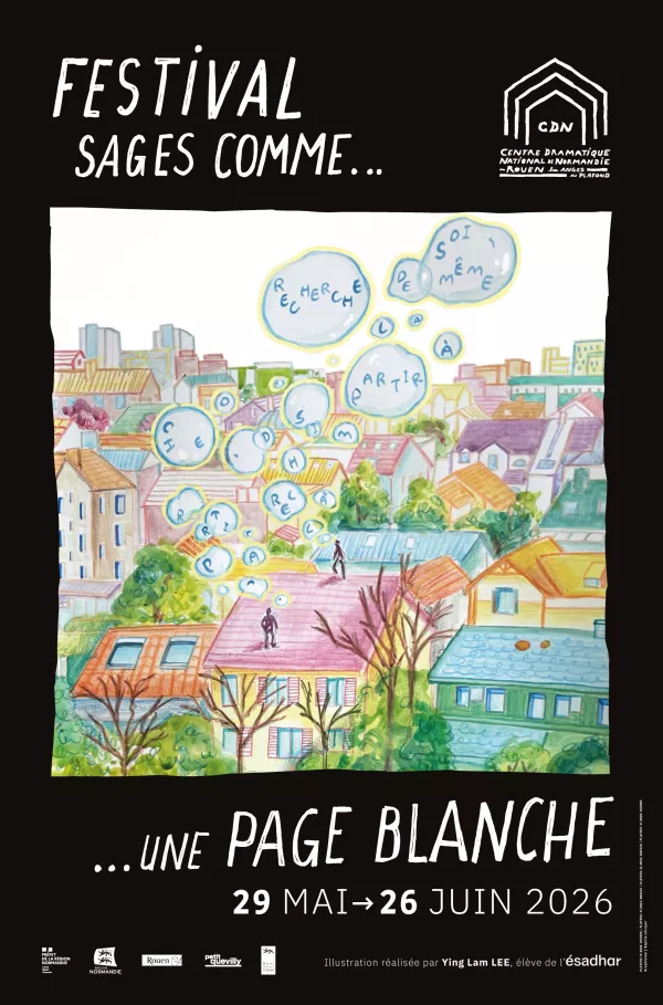 Affiche du festival Sages comme une page blanche