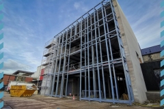 La nouvelle façade du théâtre.