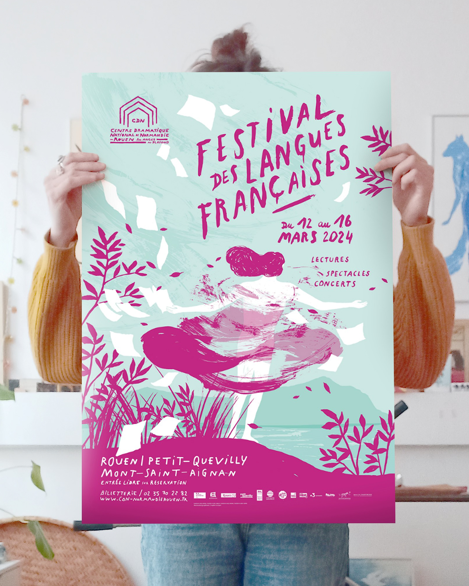 Affiche Festival des langues françaises